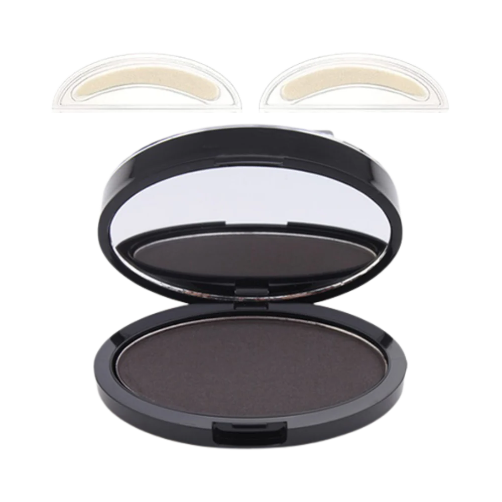 Women's waterproof eyebrow stamp kit for flawless, long-lasting brows. Easy beauty makeup solution.