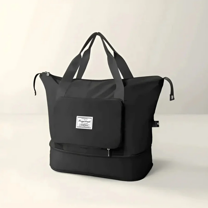 Women's waterproof foldable travel duffel bag for weekend trips, gym, or shopping. Lightweight & versatile luggage.