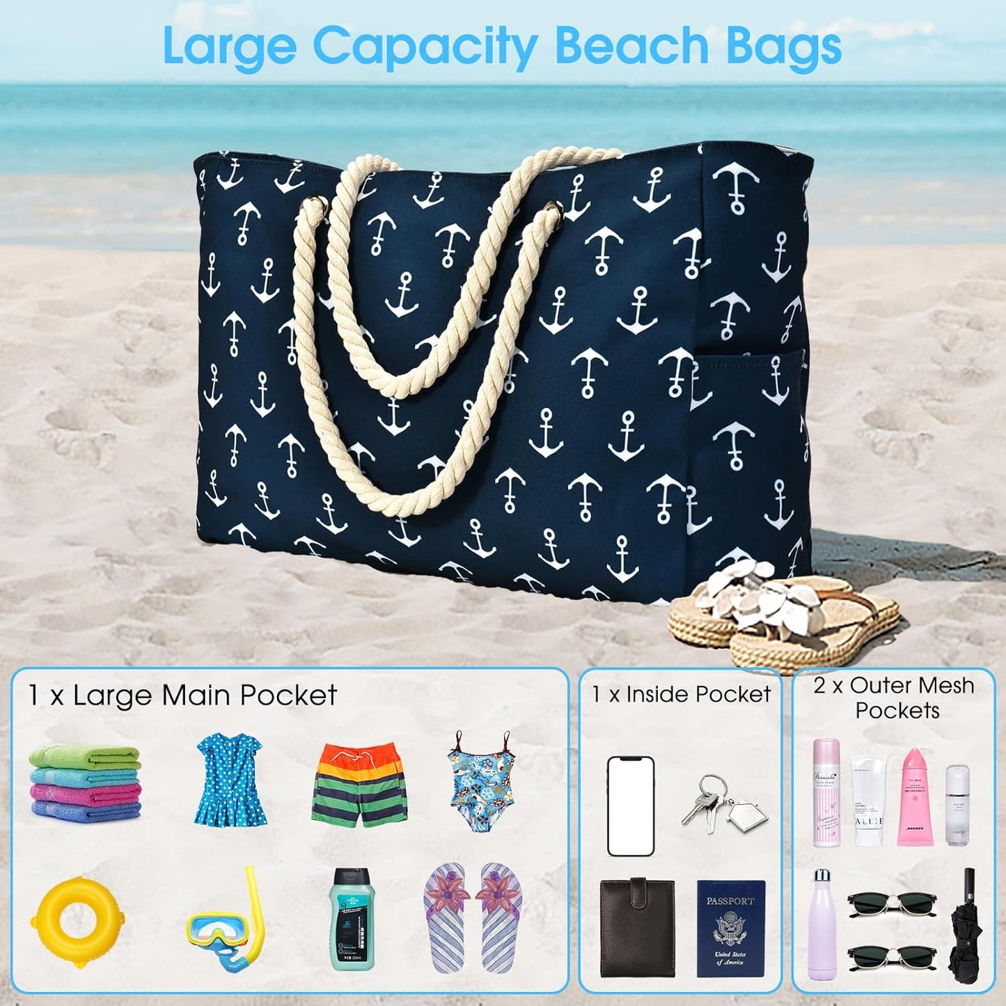 Grab-and-go waterproof women's travel bag, featuring comfortable straps.