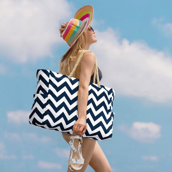 Stylish women's waterproof work tote, crafted from oxford fabric.