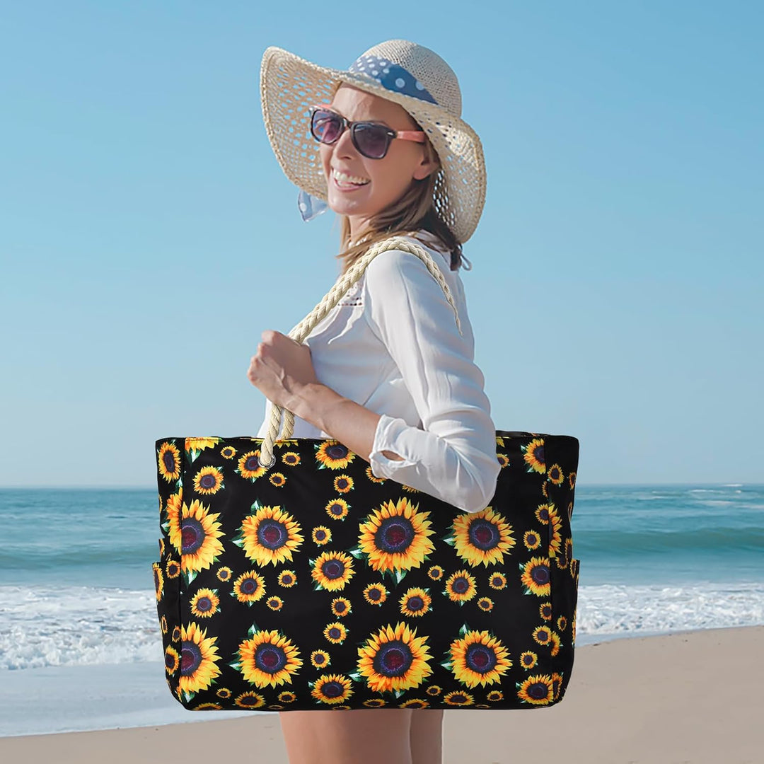 Women's waterproof work tote, with well-organized compartments.