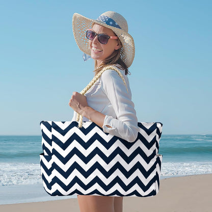 Waterproof travel shoulder bag for women with multiple zipped compartments.