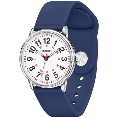 Women's waterproof nurses watch with luminous dial, ideal for healthcare professionals.