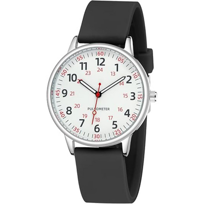 Essential healthcare accessory: women's waterproof silicone nurses watch for accurate, reliable timekeeping.