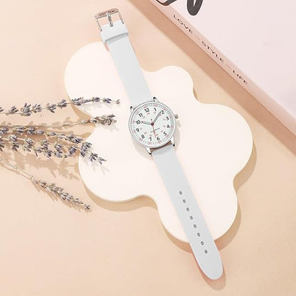 Waterproof nursing watch ensures accurate time for medical professionals. Ideal scrub accessory for women.