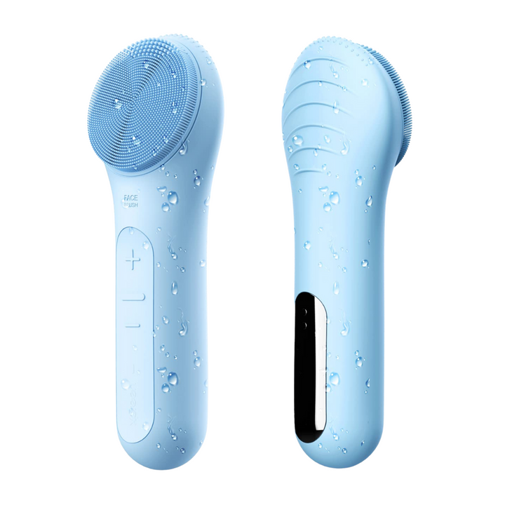Rejuvenate skin with this waterproof rechargeable facial cleansing brush & massager.
