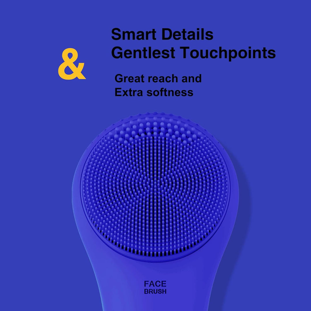 Premium women's waterproof rechargeable facial cleansing brush for radiant, clean skin.