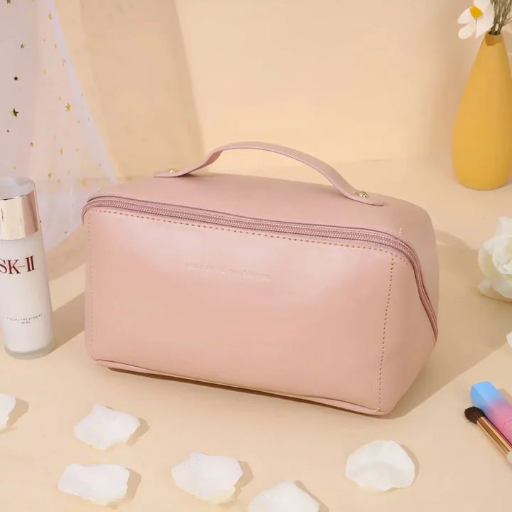 Versatile waterproof cosmetic & toiletry bag for women, an excellent travel storage solution.