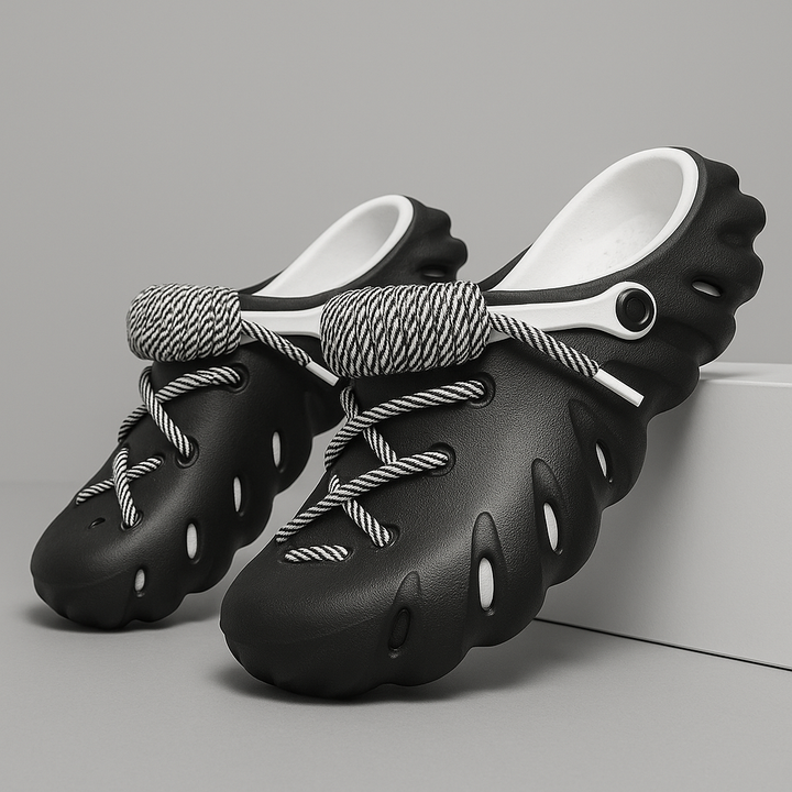 Everyday comfort with women's Wayfarer laced clogs, fashionable & light.
