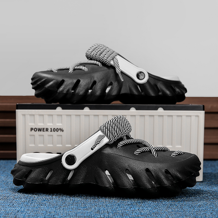 Casual slip-on women's clogs, breathable and comfortable for daily wear.
