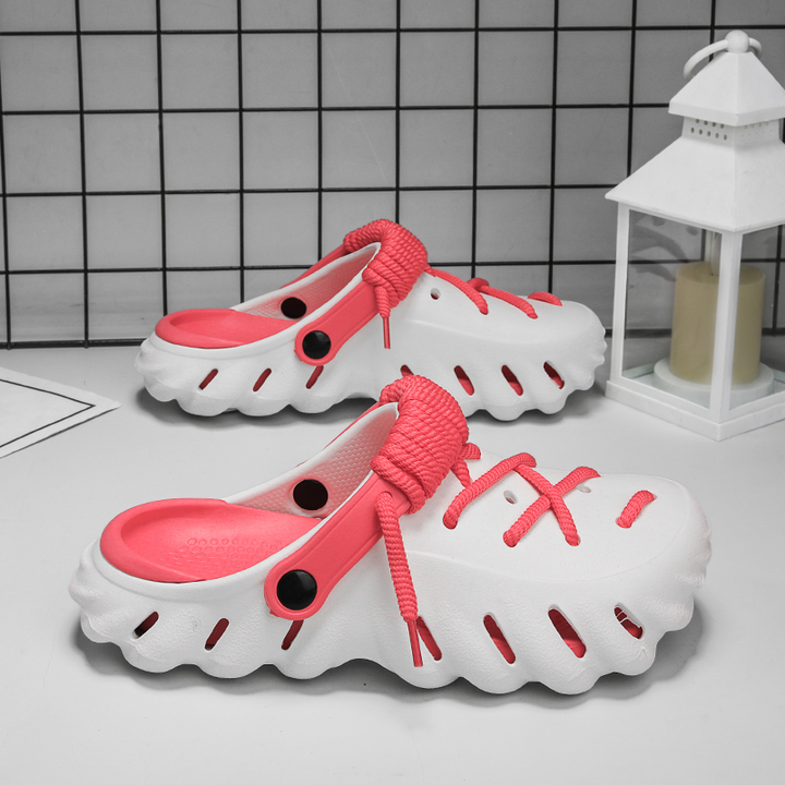 Stylish everyday clogs for women, Wayfarer laced design offers great comfort.