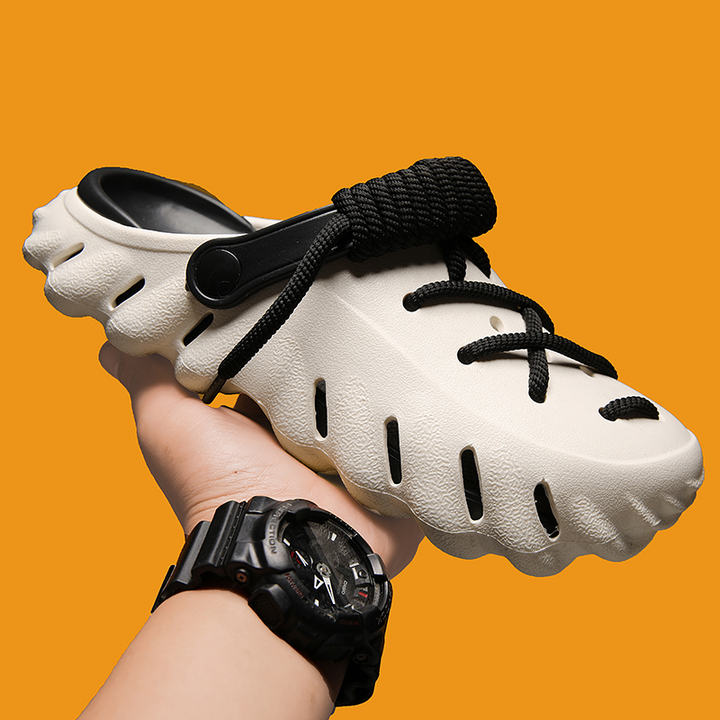 Breathable women's clogs, Wayfarer laced style for everyday comfort and fashion.