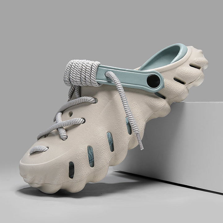 Stylish Wayfarer laced clogs for women, breathable & lightweight everyday shoes.