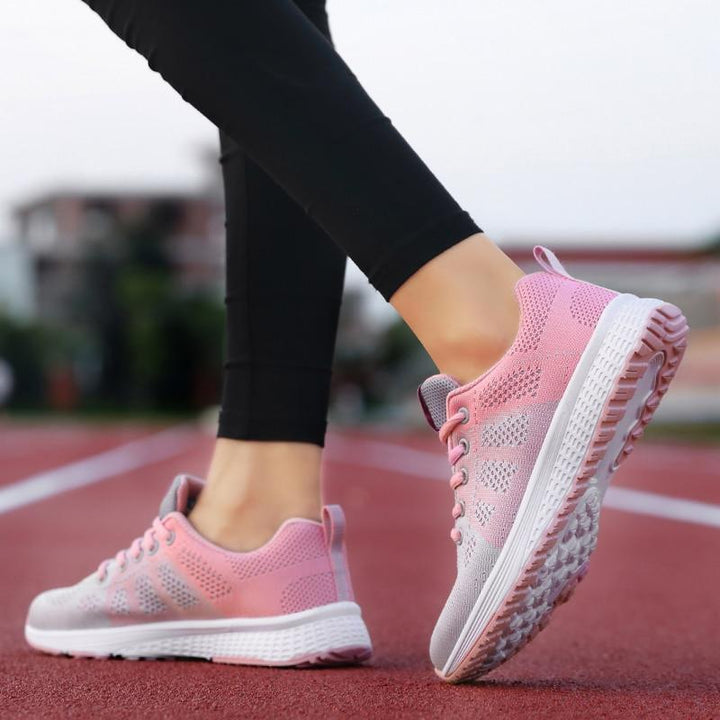 Women's breathable walking shoes with arch support, ideal for active lifestyles & all-day comfort.