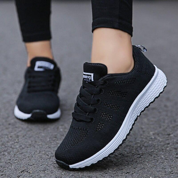 Supportive women's athletic shoes, breathable for prolonged use, comfort, & foot pain relief.