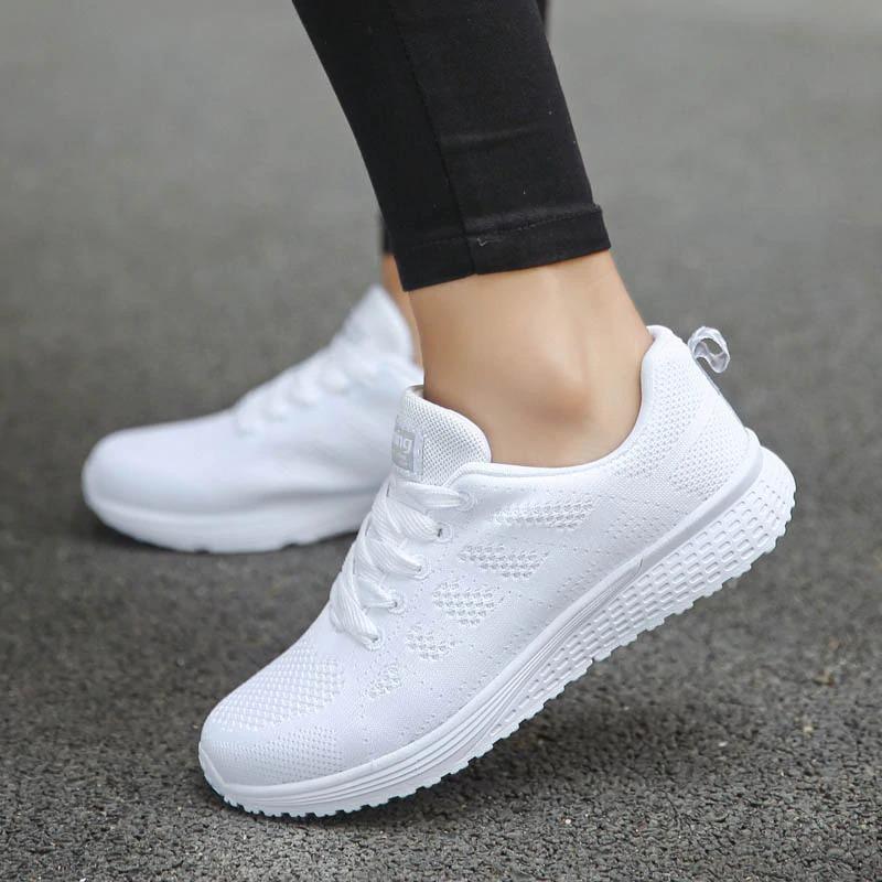 Women's walking shoes with arch support, orthopedic for pain relief, casual style & comfort.