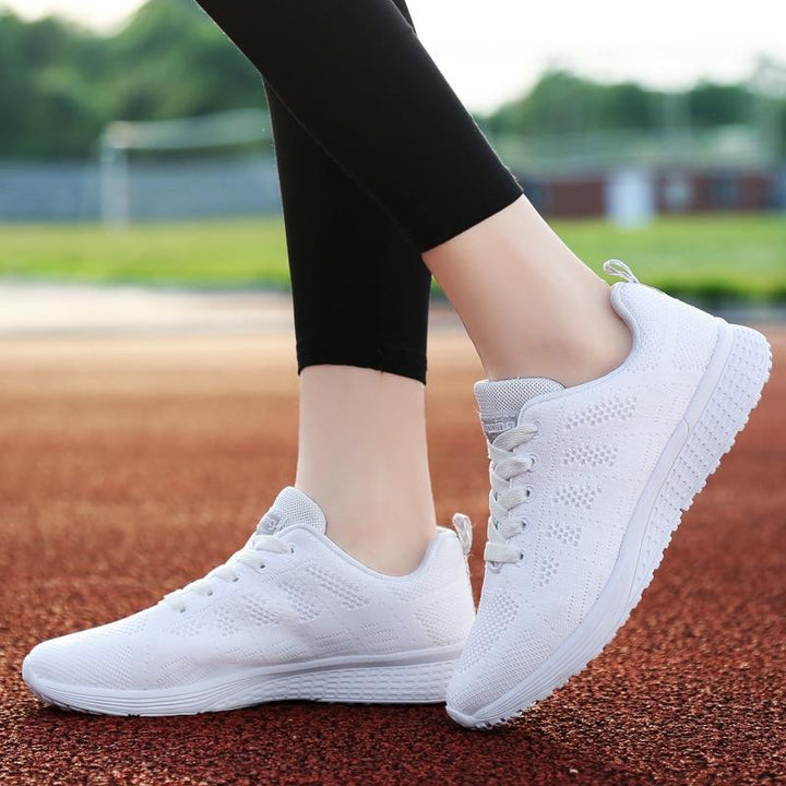 Non-slip women's supportive shoes, breathable design for all-day active wear & foot comfort.