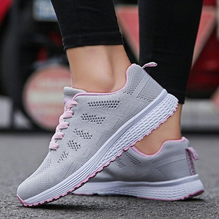 Non-slip women's walking shoes, provides excellent arch support, stability, & foot pain relief.