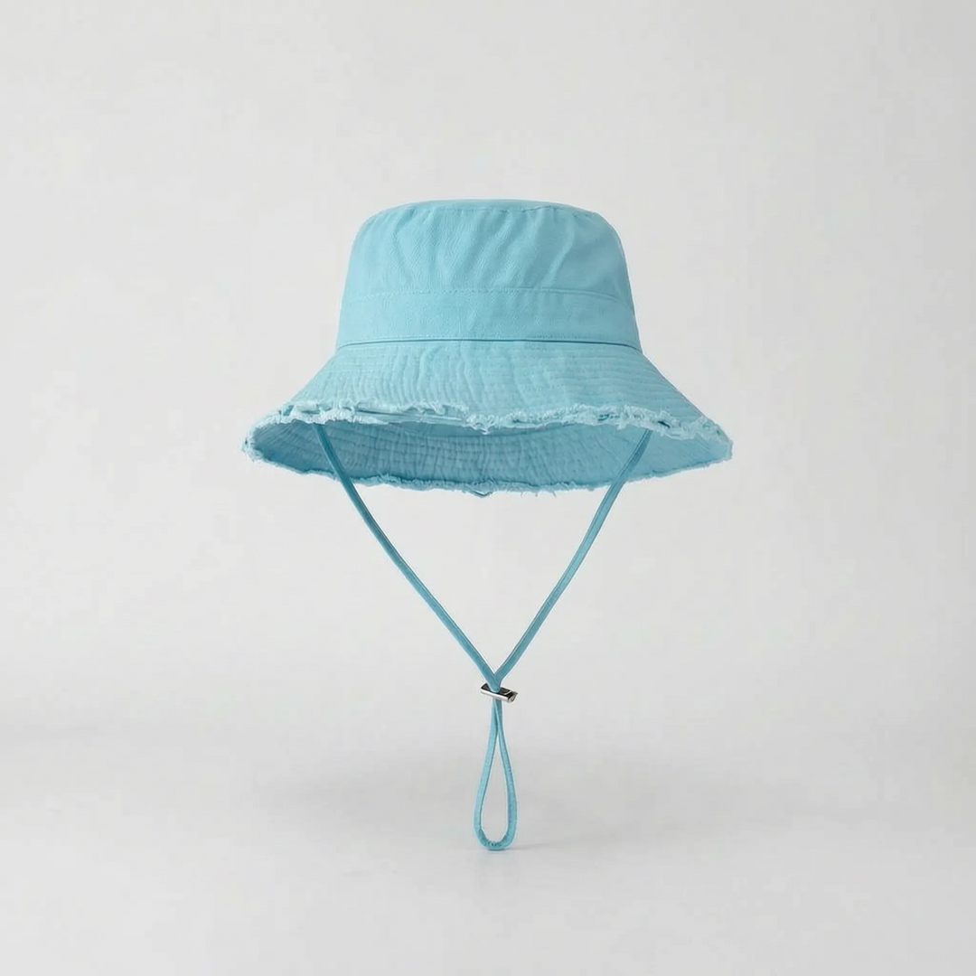 Fashionable leopard print wide brim bucket hat for women, excellent for outdoor sun protection.