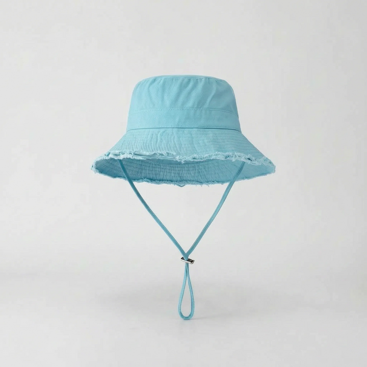 Fashionable leopard print wide brim bucket hat for women, excellent for outdoor sun protection.