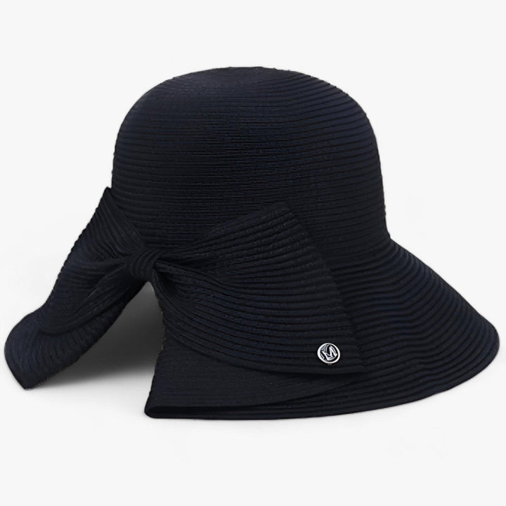 UV protection women's sun hat with a wide brim, khaki straw for stylish summer beach & travel accessory.