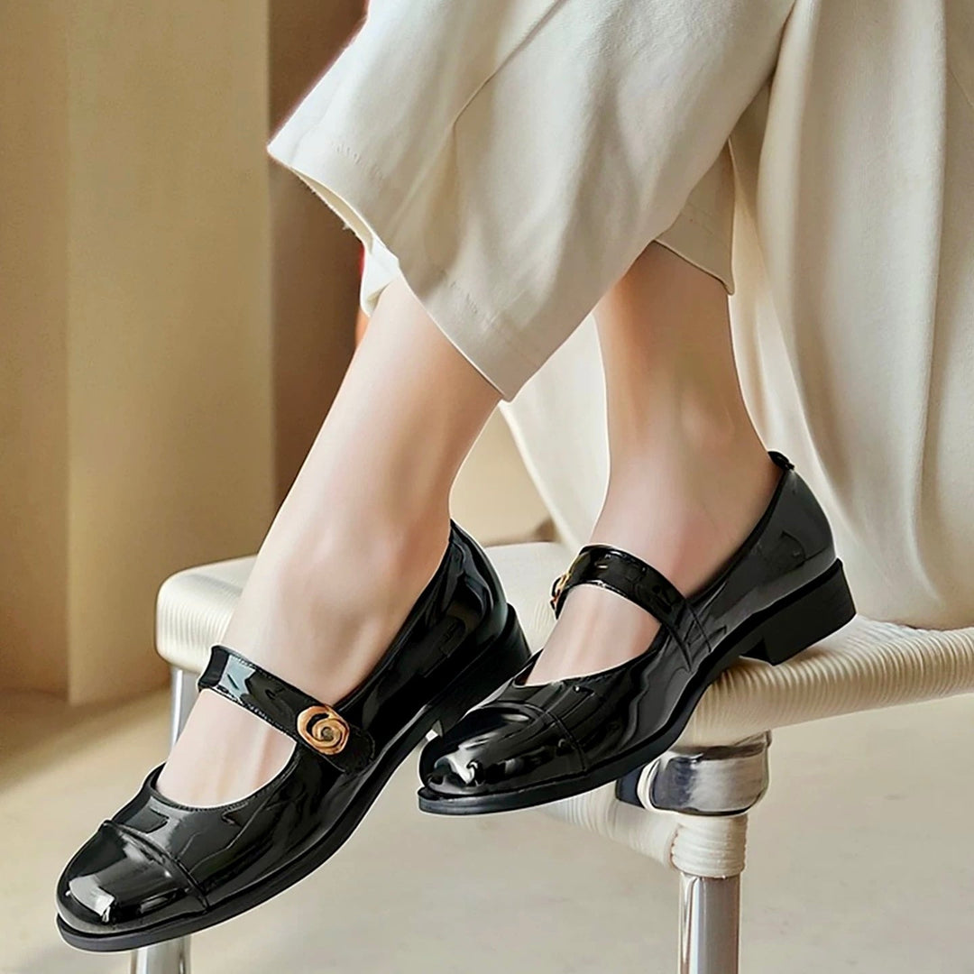 Versatile women's Mary Jane flats, wide toe box, arch support for everyday wear.