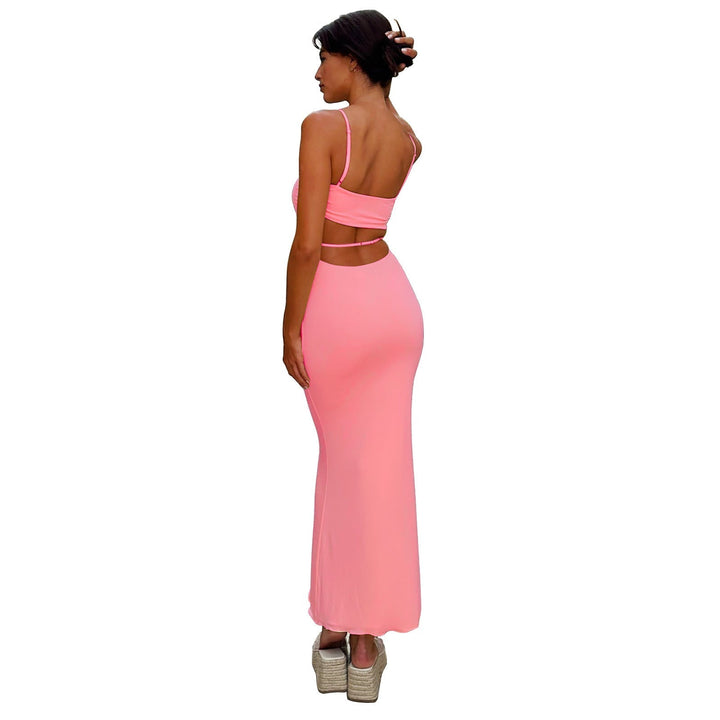 Zest Hour backless bandeau maxi gown, women's formal evening wear, sleek & stylish.