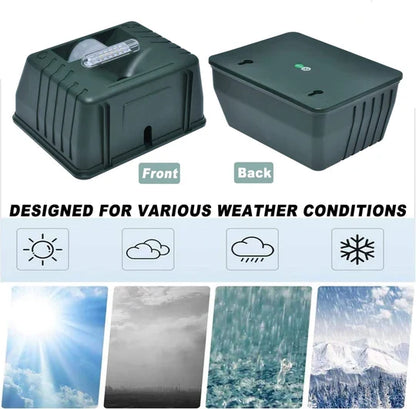 Compact design of Woodpecker Ultrasonic Repeller. Discreet solar-powered bird & pest control.