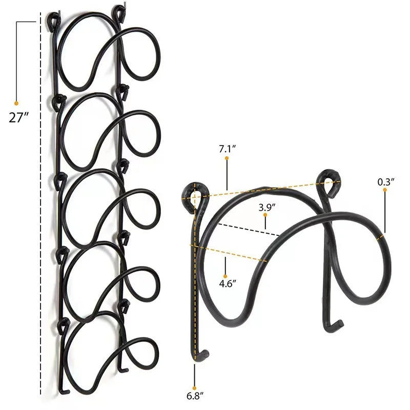 Keep towels neat with this multi-layer wrought iron wall-mount towel rack; essential bathroom organization & storage.