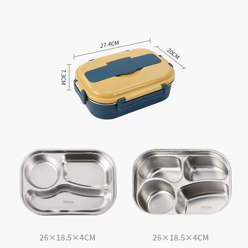 High-quality thermal stainless steel bento box, insulated & portable, for warm meals; available in multiple colors.