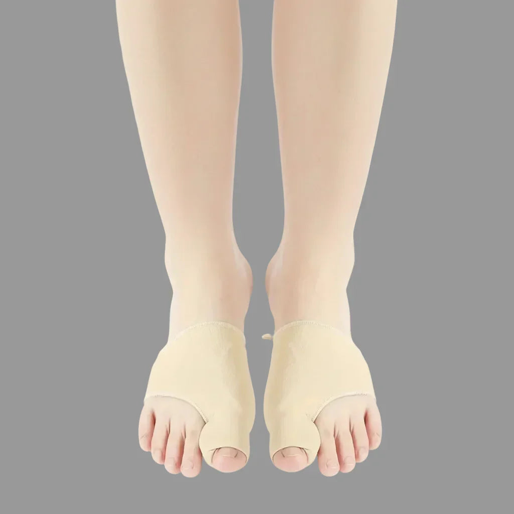 Teen bunion relief corrector providing gentle foot support & comfort for improved mobility.