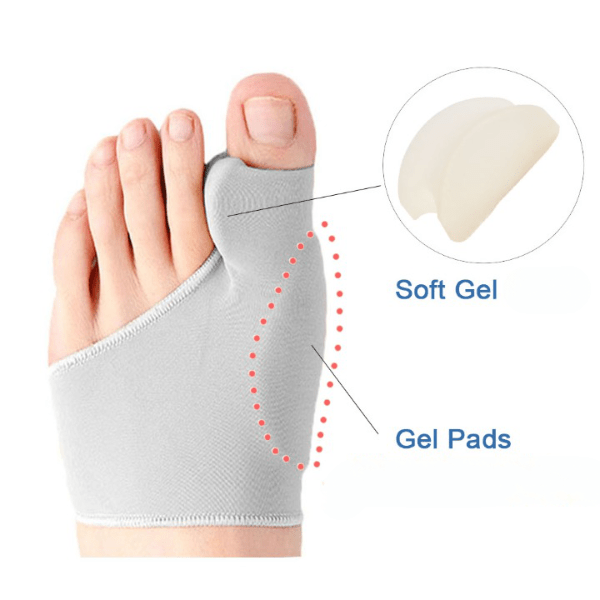 Breathable youth bunion corrector for foot care, ensuring comfort & discreet support all day.