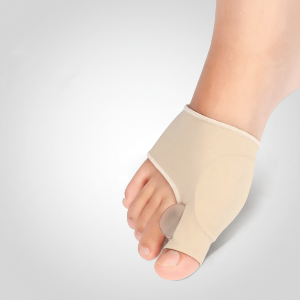 Foot support for youth bunion correction, promoting long-term foot health and comfort.