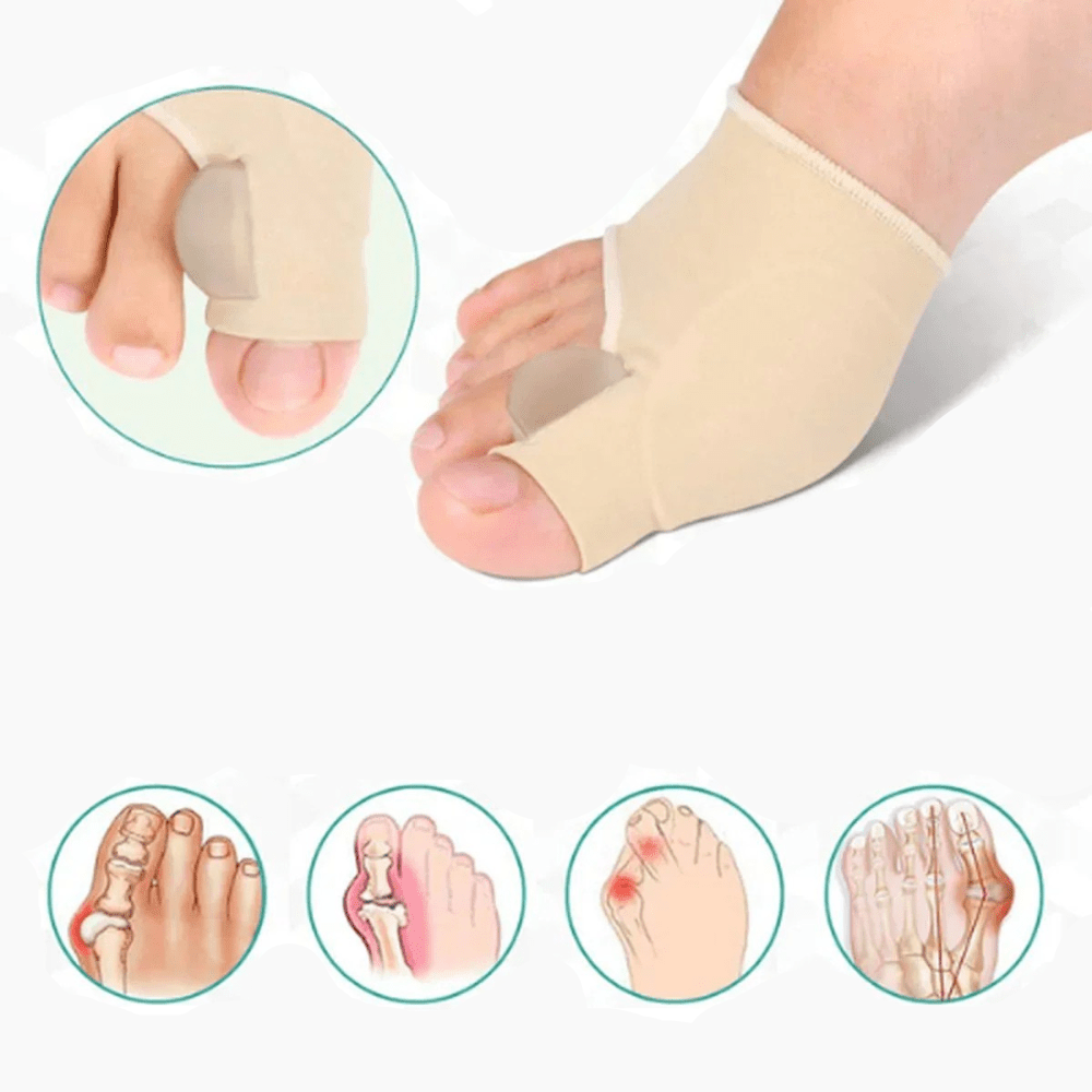 Active wear youth bunion corrector offering pain relief and comfortable foot support for teens.