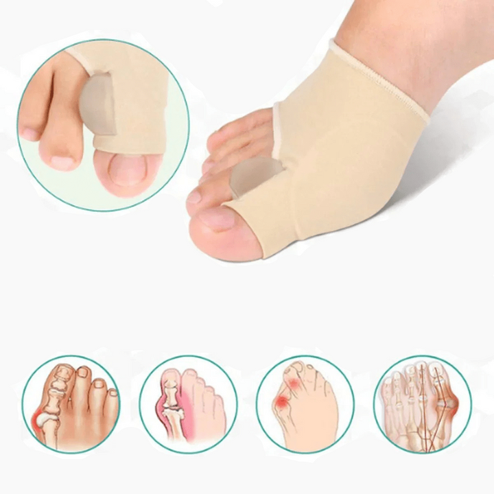 Active wear youth bunion corrector offering pain relief and comfortable foot support for teens.