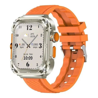 Z85 Smart Watch with an extended battery, displaying a bright, clear interface for calls and notifications. Sleek design.